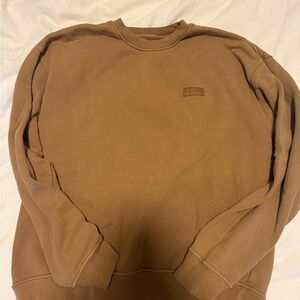 SET Active Tan Crewneck Sweater Classic Design